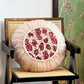 Elegant Floral Throw Pillow with Ruffled Edge - image 11