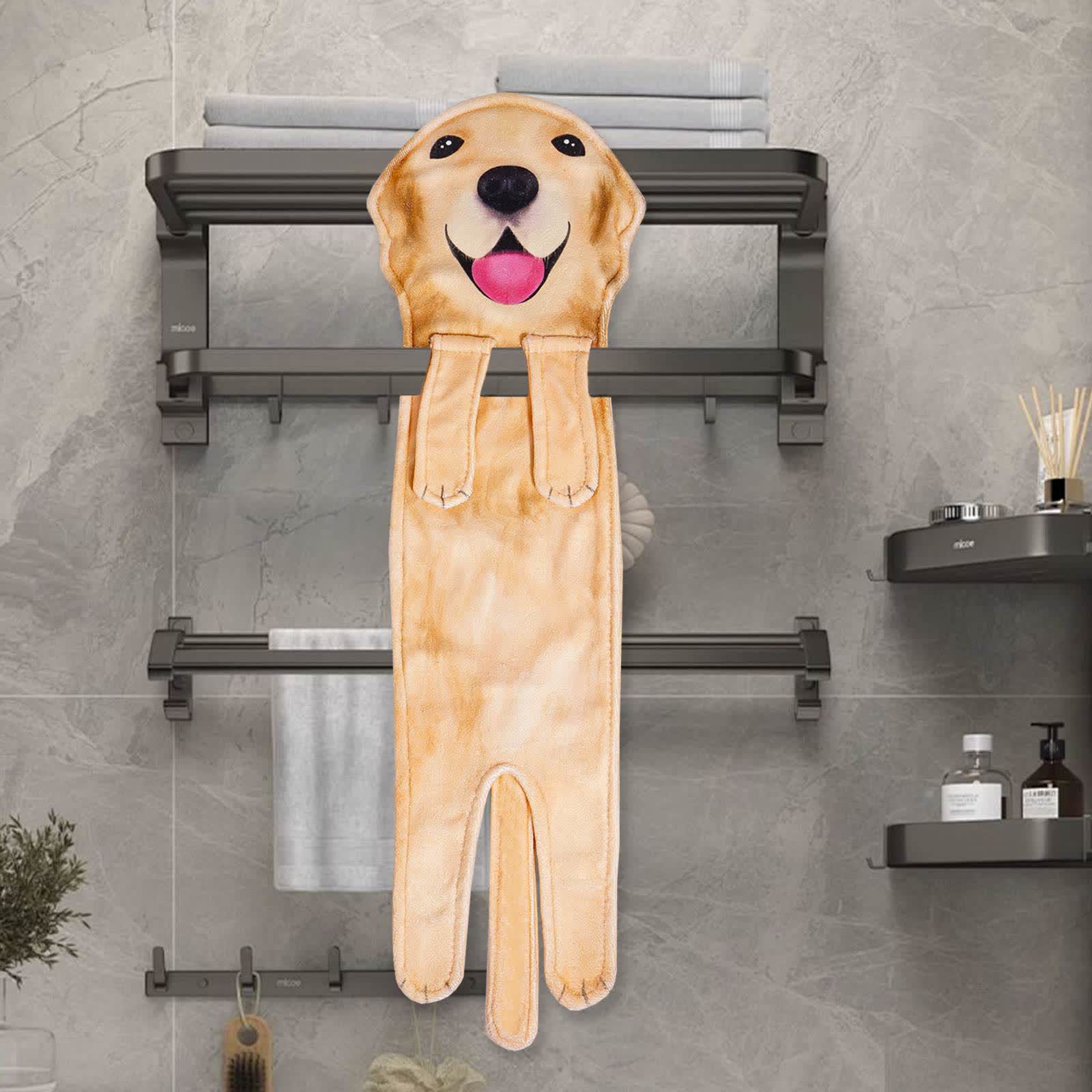 Dog Hangable Kitchen Bathroom Hand Towel - image 4