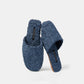 Luxury Solid Color Fuzzy Slippers - Blue - XXL - image 11
