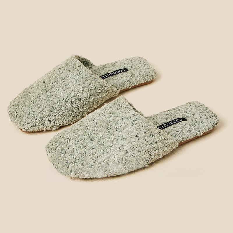 Luxury Solid Color Fuzzy Slippers - image 8