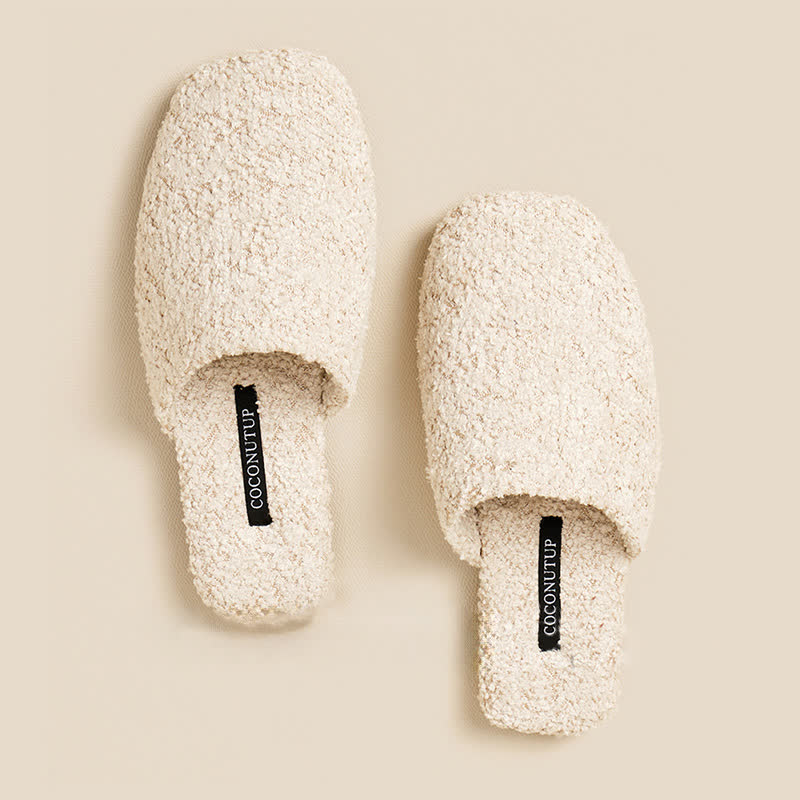 Luxury Solid Color Fuzzy Slippers - image 3