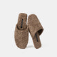 Luxury Solid Color Fuzzy Slippers - Brown - XXL - image 10