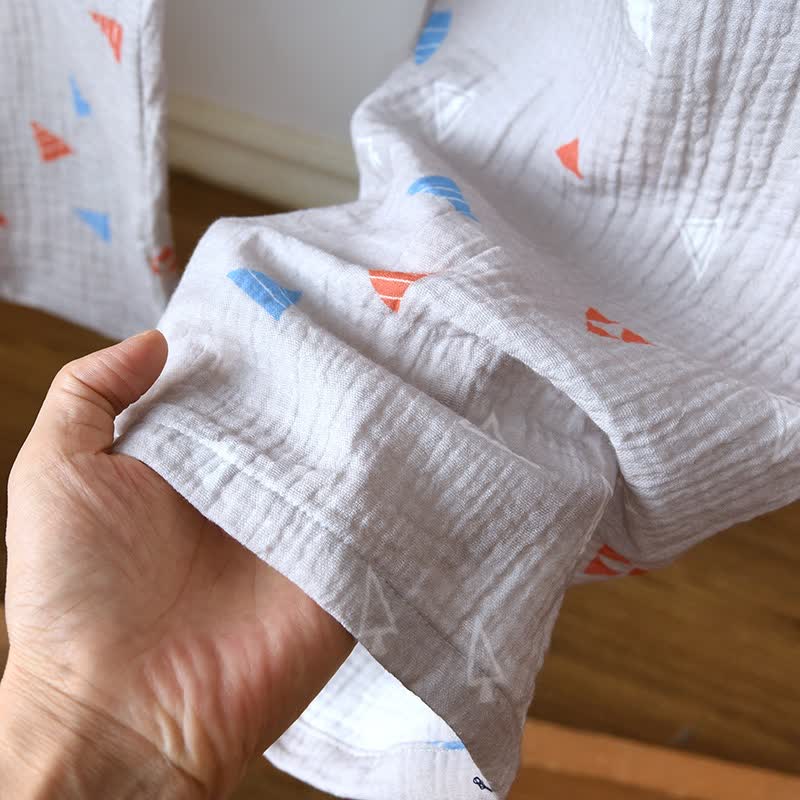 Unisex Geometric Triangle Cotton Loungewear Set - image 9