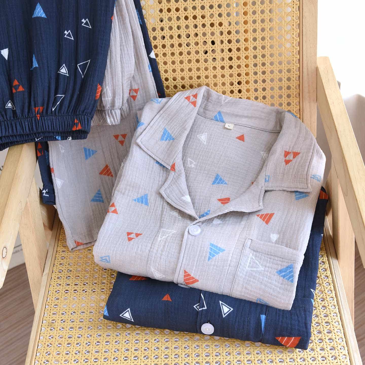 Unisex Geometric Triangle Cotton Loungewear Set - image 1