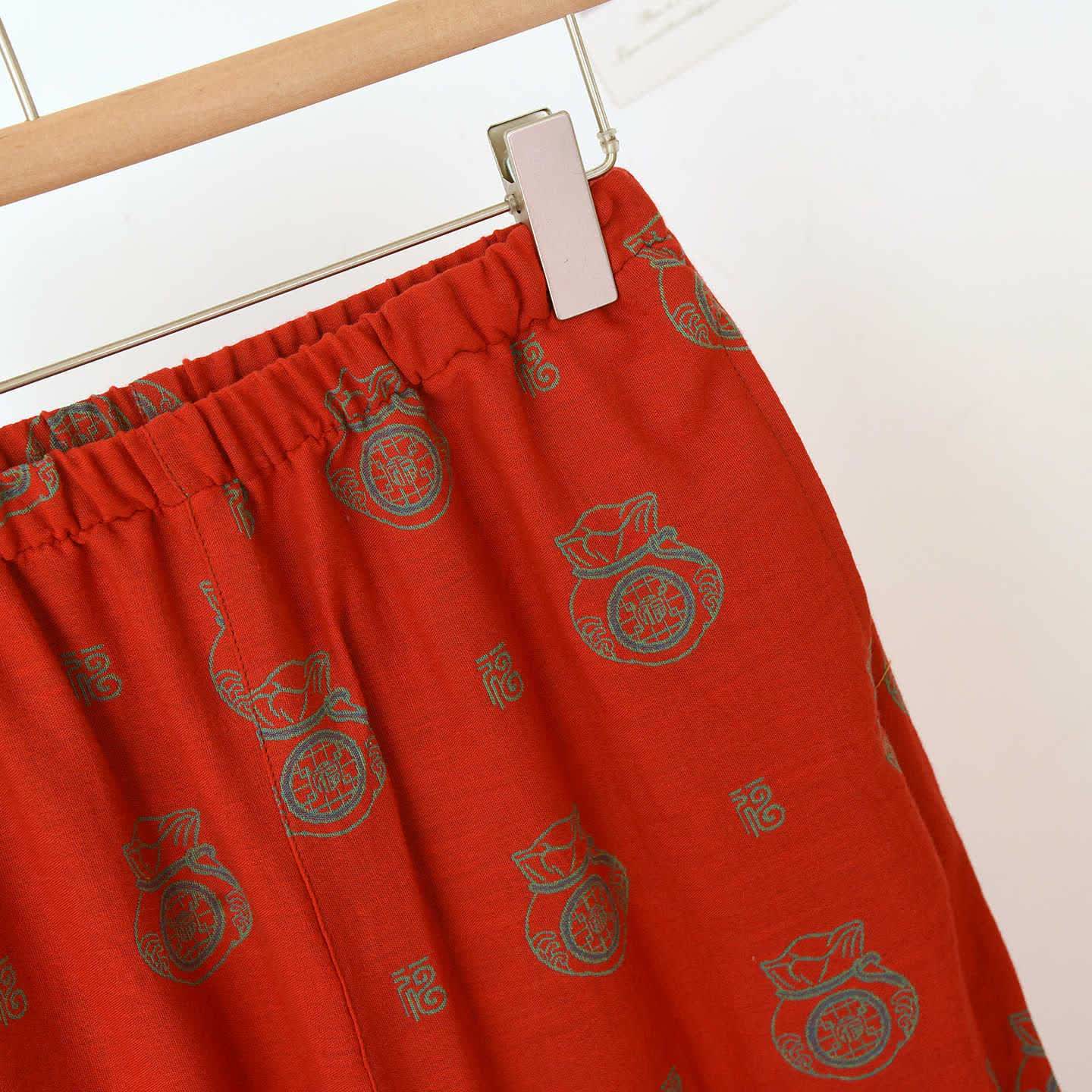 Lucky Bag Pattern Cotton Loungewear Set - image 11