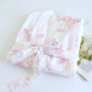 Cherry Blossom Cotton Gauze Kimono Bathrobe - image 2