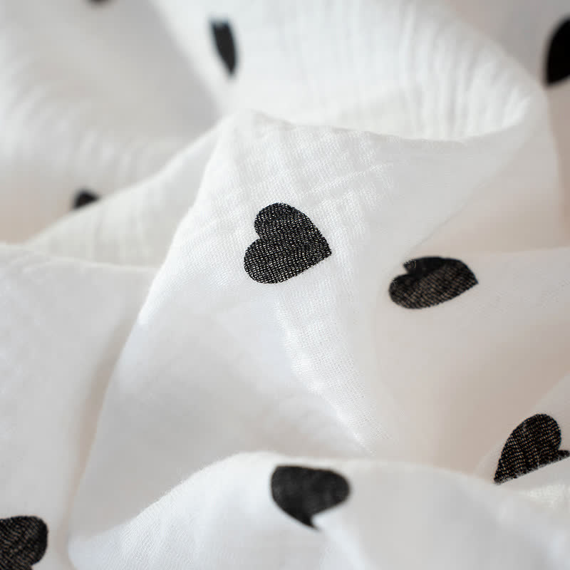 Heart Print Pure Cotton Sleeveless Nightdress - image 6