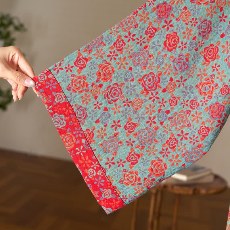 Romantic Rose Cotton Kimono Robe - image 18