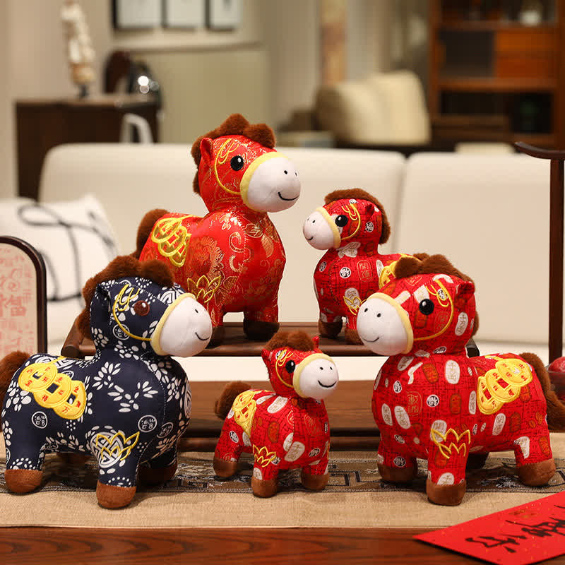 Chinese Zodiac Horse Plush Lucky Mascot Doll - image 2