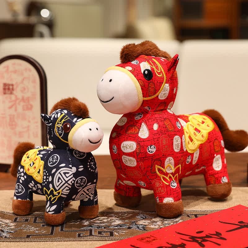 Chinese Zodiac Horse Plush Lucky Mascot Doll - image 4