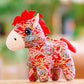 Traditional Chinese Zodiac Horse Plush Toy - C - 4PCS - 12"H - image 7