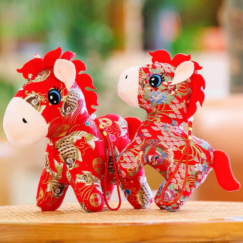 Traditional Chinese Zodiac Horse Plush Toy - image 3