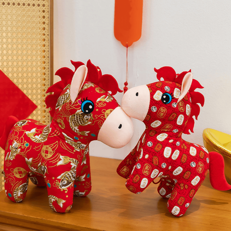 Traditional Chinese Zodiac Horse Plush Toy - image 4