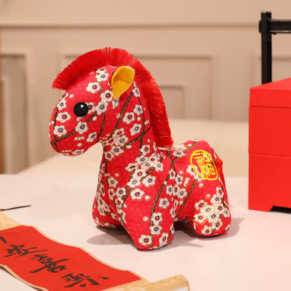 Handmade Auspicious Zodiac Mascot Decor - Red Plum Blossom - 5PCS - 10"H - image 8