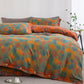 Artistic Ginkgo Leaf Cotton Gauze Bedding Set(4PCS) - image 0
