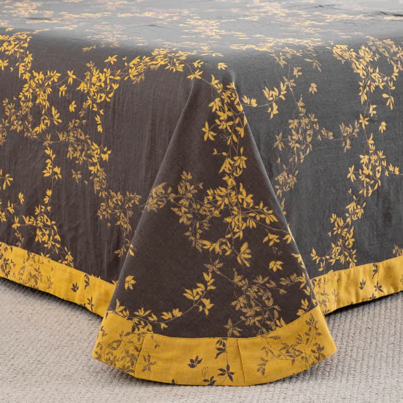 Country Leaf Cotton Gauze Bedding Set(4PCS) - image 32