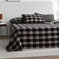 Classic Big Plaid Cotton Sheet Bedspread - image 1