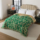 Botanical Green Leaf Cotton Tassel Blanket - image 4