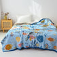 Ocean-Themed Reversible Cotton Gauze Blanket - image 2