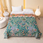 Flourishing Floral & Leaf Cotton Gauze Blanket - image 1