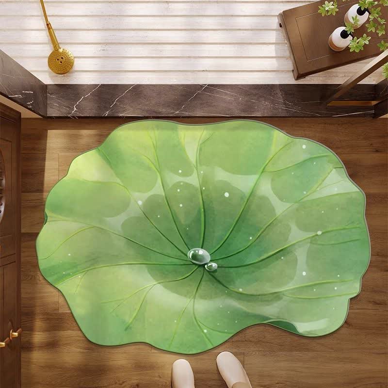 Dewy Lotus Leaf Bath Mat - Green - 31"x 47" - image 0