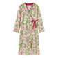 Artistic Floral Kimono Style Ruffled Nightgown - image 4