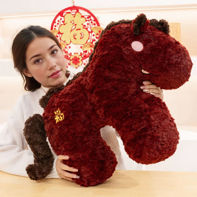 2026 Year of the Horse Mascot Plush Cushion - image 2