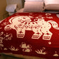 Festive Horse Pattern Double-Sided Blanket - image 2