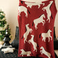 Artistic Equestrian Silhouette Throw Blanket - image 1