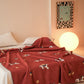 Faux Wool Trojan Horse Reversible Throw Blanket - image 3