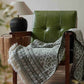 Daisy Pattern Cotton Tassel Blanket - image 2