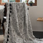 Subtle Floral Jacquard Cotton Linen Blanket - image 2