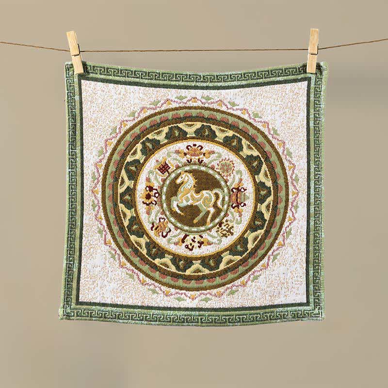Vintage Horse Zodiac Cotton Gauze Towel - image 1