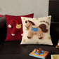 Yarn Pony Print Throw Pillow Cover - image 0