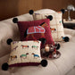 Horse-themed Print Square Throw Pillow Cover - 3PCS: A+B+C - 19" x 19" - image 1