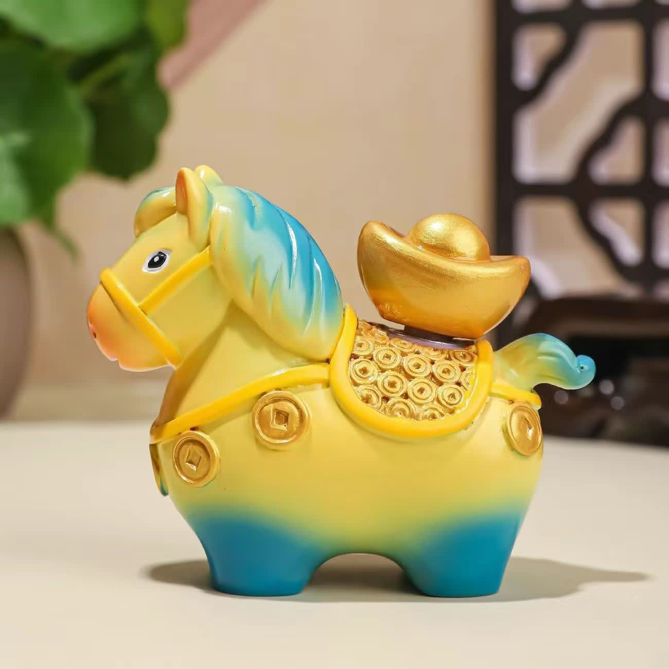 Adorable Pony Resin Decorative Ornament - Yellow - 1PC - image 7