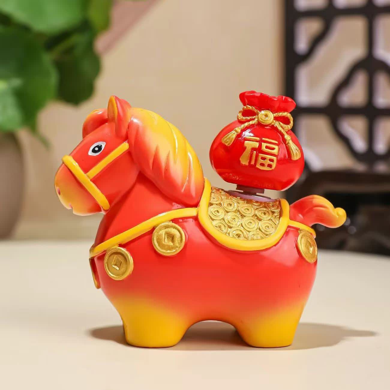 Adorable Pony Resin Decorative Ornament - Red - 1PC - image 12
