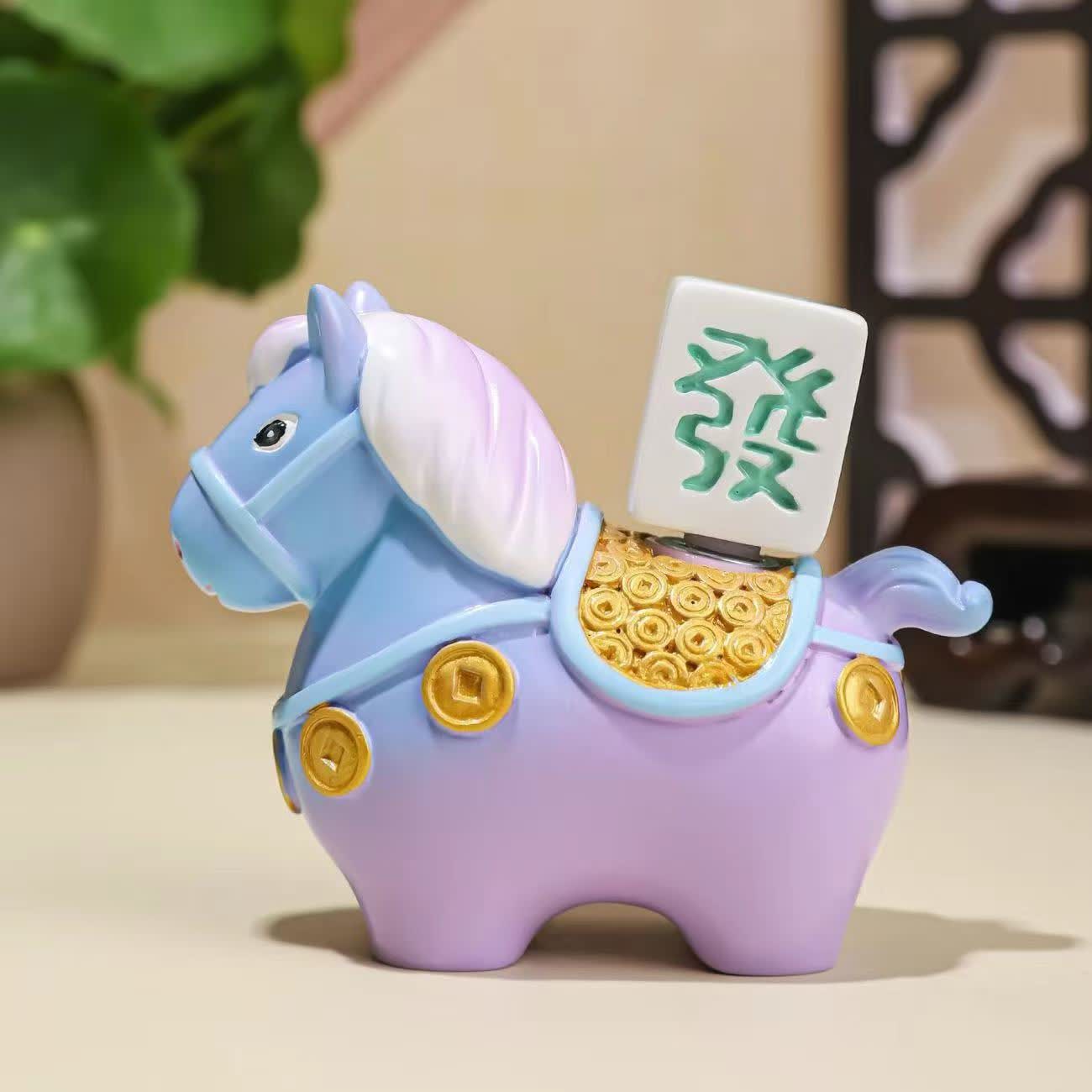 Adorable Pony Resin Decorative Ornament - Purple - 1PC - image 13
