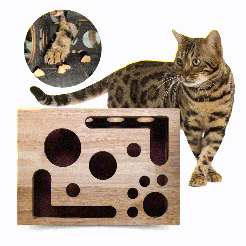 Cat Scratch Puzzle Enrichment Box - 9.84"W x 11.81"L x 2.36"H - 2 PACK - image 0