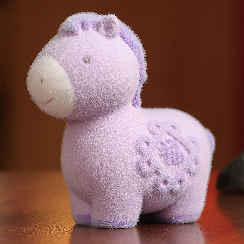 Flocked Pony Resin Decorative Ornament - image 11