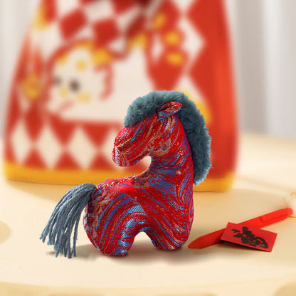 Retro Horse Zodiac Mascot Decor - Red - 2PCS - 2.16"W x 4.92"L x 5.51"H - image 4