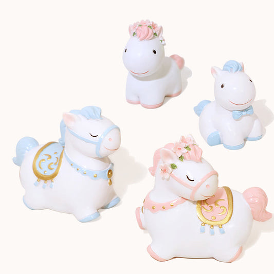 Cute Pony Resin Decorative Ornament - image 1