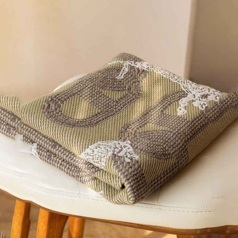 Horse & Geometric Pattern Cotton Bath Towel - image 9