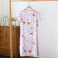 Oriental Style Pomegranate Short Sleeve Nightgown - image 2
