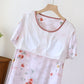 Oriental Style Pomegranate Short Sleeve Nightgown - image 6
