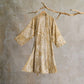 Luxurious Peony Pure Cotton Kimono Robe - Yellow - XL - image 13