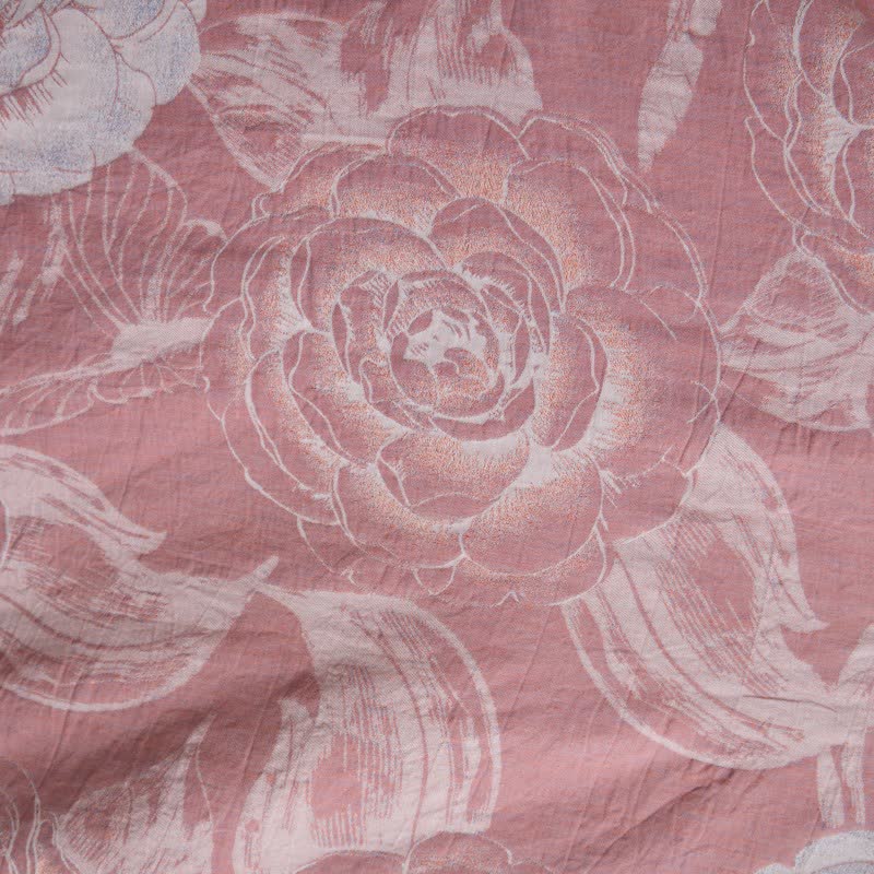 Luxurious Peony Pure Cotton Kimono Robe - image 12