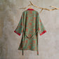 Oriental Bridge & Tree Cotton Kimono Robe - image 8