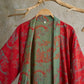 Oriental Bridge & Tree Cotton Kimono Robe - image 3