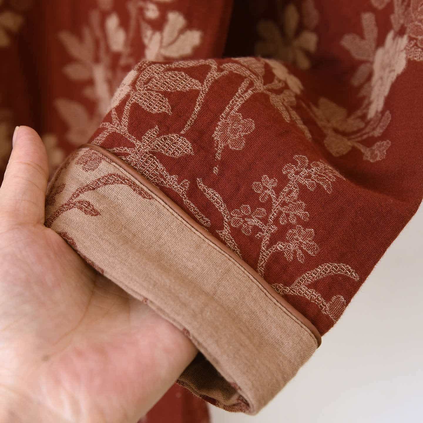 Plum Blossom Jacquard Cotton Gauze Pajamas - image 10